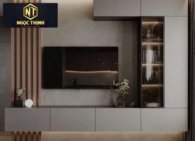 KỆ TV TREO TƯỜNG SANG TRỌNG - KTV05